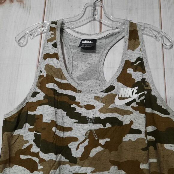 Nike Shirt Ladies Large Camouflage Active Core - Picture 3 of 8